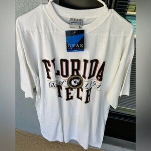 FLORIDA TECH Class of 1994 Gear For Sports White T-shirt Size Large NWT Vintage